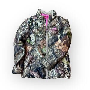 Mossy Oak Large (38-40) Ladies Camo Winter Coat Removable Fur